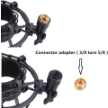 Miniatyrbillede 2 af 3: Sort Universal Mikrofonstativ til Kondensatormikrofoner med Stor Diameter 48-51mm