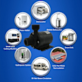 Miniatyrbild 3 av 5: Mini dränkbar vattenpump 12V, 800l/h, borstlös motor, för kylsystem, vattencirkulation, akvariefontän