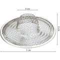 Miniatyrbillede 2 af 5: Sæt med 3 vaske filtre i rustfrit stål, anti-tobbust køkkenvask gitter Draft filter, vaskesi til køkken, badeværelse, vaske (7 cm diameter)