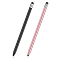 Miniatyrbillede 1 af 4: Universal Tablet Stylus (Sort + Rosaguld) til Touch Screen, 2 i 1 Kapacitiv iPad Stylus til iPhone/iPad/Pro/Mini/Air/Samsung/Tablet