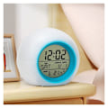 Miniatyrbild 3 av 3: Färgskiftande Väckarklocka för Barn Multifunktionell Väckningslampa Digital Display Termometer Timer med Snooze-funktion Sovrumsbordsdekoration，8.5