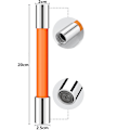 Pikkukuva 3 / 5: Hanajatkon putki 20cm suihkuletkun jatko pyörivä 360 ° oranssiin kylpyhuoneeseen keittiöön