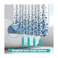Miniatyrbilde 5 av 5: Dusjforheng, 180x200 cm dusjforheng, maskinvaskbare dusjforheng i polyester med våt kant og 12 kroker, baderomsforheng for bad, patte