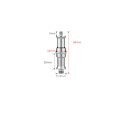 Miniatyrbilde 2 av 5: Sett med 2 adaptere for 3/8 \"lampestøtte til 1/4\" gjenget adapter for mikrofonstøtte på kamerastativ