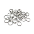 Miniatyrbillede 1 af 4: 500 O-ringe i forskellige størrelser af åbne ringe, enkelt ringe, jern ringe, C-ringe, forbindelses ringe, DIY smykke tilbehør 6x0.9mm tykke (Hvid K).