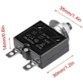 Miniatyrbillede 5 af 5: 10A strømafbryder termisk kontakt til valgfri nulstilling, 125-250V AC 50V DC strømafbryder beskyttelsesknap mod strømoverbelastninger