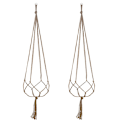 Miniatyrbild 1 av 5: 2 st 105 cm Macrame växt hängare, solid växt rep hängare, Macrame växt hängare, Macrame hängande kruka, bomullsrep hängande kruka, hängande blomkruka Pl