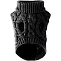 Miniatyrbillede 3 af 5: Kæledyrs Rullekrave Strikket Sweater Vinter Varm Tyk Hæklet Sweater Frakke Egnet til Små Mellemstore Store Hunde Katte Hvalp (S)