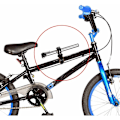 Miniatyrbillede 4 af 5: 2 stk. cykeltang orange og hvid lommelygte, 360° roterende cykelbelysning, lommelygte til cykel, universal clip lommelygte cykel fastgørelsesbeslag