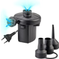 Miniatyrbilde 1 av 5: Elektrisk luftpumpe, elektrisk pumpe for oppblåsbare, 150W svømmebassengpumper, bærbare deflasjonspumper med 3 dyser for luftmadrass, svømmering