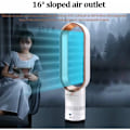 Miniatyrbillede 5 af 5: 16 tommer tårnventilator, bladløs ventilator med 0,5-2 timers timer, komfortabel naturlig køleventilator til hjemmet, kontoret og soveværelset, pi