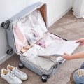 Miniatyrbilde 5 av 5: 30 stk reiseoppbevaringsposer, glidelåspose bagasjeorganisator tetning vanntett pose frostet klar plast klespose for Cos