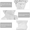 Miniatyrbillede 4 af 5: Blomsterarrangement Planter Buste Pot Planter Statue David Planter Håndlavet Skulptur Hoved Resin Planter Pen Holder Opbevaring til Hjem Have Dekoration