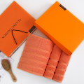 Miniatyrbild 3 av 5: Mjuk lyxig badhandduk 1 st, bomullshandduk 35*75 handduk 1 st, badrum duschhandduk, orange handduk