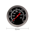 Miniatyrbillede 2 af 4: Termometer til rygning af trækulgrill, 50 mm termometer med pizzaovn i rustfrit stål, reservedele til BBQ