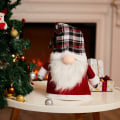 Miniatyrbild 2 av 5: Julgransprydnad 25 tum svensk GNOME Stor Tomte Julgnomer Prydnader Julgransprydnader Hemfesttillbehör (Röd, Svart Vit T