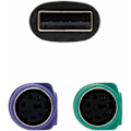 Miniatyrbild 2 av 5: 1 st USB till PS2 Adapterkabel En Punkt Två Stöd Kvm Skannerpistol Tangentbord Med Chip Ps2 Switch