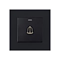 Miniatyrbild 1 av 5: TTIO 220 250V Utomhus Dörrklocksknapp Härdat Glas Dörrklocka Strömbrytare 3.38 Tum Trådlös Vattentät Dörrklocksknapp