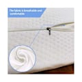 Miniatyrbillede 4 af 5: Hvid halvmåne pude, halvcylinderformet fodstøtte, memory foam fodstøtte, fodpude under skrivebordet, skum fodstøtte.