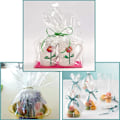Miniatyrbillede 4 af 4: Transparent Cellofanpapir, Blomstercellofanrulle Gaveindpakning