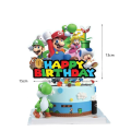 Pikkukuva 4 / 5: 13 kappaleen Mario-kakkukoriste, Mario-kakkukoriste, Mario Kid -kakkukoriste, Mario-syntymäpäiväkakkukoriste, lapsille syntymäpäiväjuhlan kakkukoristetarvikkeet