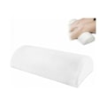 Miniatyrbillede 1 af 5: Hvid halvmåne pude, halvcylinderformet fodstøtte, memory foam fodstøtte, fodpude under skrivebordet, skum fodstøtte.