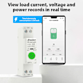 Miniatyrbillede 5 af 5: Intelligent afbryder TUYA APP Kompatibel WiFi Kompatibel Statistik Elektriker Lav switch med beskyttelse mod lækager beskyttelse mod over