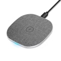 Miniatyrbild 1 av 4: Läder trådlös laddning ultratunn bärbar mobiltelefon trådlös snabbladdning för iPhone 14 Pro/13/12/11/X/XR/Xs, vit