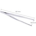 Miniatyrbilde 3 av 5: Lang matpinsett 10-tommers rett pinsett med presisjonshakkede spisser - Premium rustfritt stål pinsett for BBQ grilling matlaging steking a