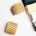 Miniatyrbillede 2 af 5: Servietringe, Rattan Servietringe Rattan Servietringholder, Pletbestandige Servietringe til Familiesammenkomster, Middagsselskaber, 54cm