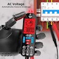 Miniatyrbillede 2 af 5: Bærbar digital multimeter elektrisk testpen Diode af professionel spændingsmodstand modstandstæller under-spænding med automatisk stop og LAM
