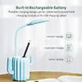 Miniatyrbilde 3 av 5: Skrivebordslampe, LED-lampe for barn, USB-oppladbar, 3 nivåer dimming, nattbord