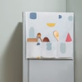 Miniatyrbild 5 av 5: Multifunktionell kylskåpsöverdrag tvättmaskinöverdrag med förvaringsväska torktumlare toppöverdrag, flerfärgad