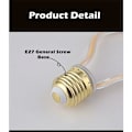 Miniatyrbillede 5 af 5: 4W E27 Kreative LED-pærer Dekorative Stjerneformet Varmt Hvidt Filament Pære 2700K AC 220V Strålevinkel 360 ​​Lys