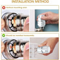 Miniatyrbild 4 av 5: Set med 4 Termostatventilhuvuden, Termostatisk Radiatorventil, Termostatisk Radiatorhuvud, Termostatisk Radiatorventil M30 x 1,5