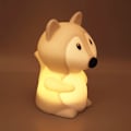 Miniatyrbillede 4 af 4: Natlampe - Eksplosiv Model Ræv Silikone Natlampe LED Genopladelig Klaplampe Soveværelse Sengekant Fodring Farverig Atmosfære Bordlampe