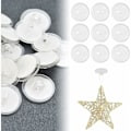 Miniatyrbilde 1 av 5: 50 stk. Krok for tak, selvklebende, 20 mm, plastkrok uten boring, krok for tak, veggmaleri, selvklebende krok for tak