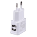 Miniatyrbilde 2 av 5: 1A 2A Dobbel USB Mobiltelefonlader 71 Dobbel Port Android Reiselader Europeisk og Amerikansk Standard Laderhode
