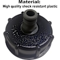 Miniatyrbild 3 av 5: IBC Tanklock, S60x6 IBC-koppling/nippelplugg, 1/2\" utloppsdiameter, 60mm inloppsdiameter för IBC Tonventil - Svart