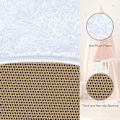 Miniatyrbilde 2 av 4: Rundt teppe for stue, ved sengen, soverom, mykt teppe for soverom, dekorativt teppe i moderne stil for stue, soverom, sofa (hvit, Ø 40 cm)