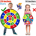 Pikkukuva 2 / 3: 73,7 cm:n suuri darttaulu lapsille, lasten darttaulu 12 tarra-pallolla, lelut pojille, sisä-/ulkotilaurheilu