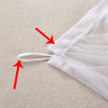 Miniatyrbilde 4 av 4: Enkeltseng myggnetting, hvit, L190 X B90 X H150 cm