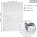 Miniatyrbilde 2 av 5: Metall Grill Mesh Anti Gnager Mesh Anti Insekt Metall Grill i Rustfritt Stål 20 Mesh 300 x 210 mm For Ventilasjon Filtrering 4 Stykker
