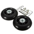 Set med 2 reservehjul til koffert med sorte aksler 40mm18mm Universal kofferthjul