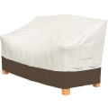 Pikkukuva 5 / 5: 1 kappale (valkoinen, 52L x 28W x 32H tuumaa) 2-istuttavan penkin istuinsuojus