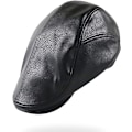 Miniatyrbillede 3 af 4: Herre Beret Cap Justerbar PU Læder Newsboy Ivy Gol Hat 56-60 C