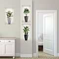 Pikkukuva 5 / 5: 3D-maljakon seinätarra - 3D-kasviseinätarrat olohuoneeseen - Vihreiden kasvien seinätarra, DIY 3D-vinyyli seinätarrat, jotka sopivat olohuoneeseen,