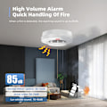 Miniatyrbilde 4 av 5: Tuya WiFi røykvarsler, brannsikker lydalarm sensor, mobiltelefonapplikasjon, SOSH alarm alarm alarm alarm
