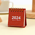 Miniatyrbild 1 av 5: Enkel enfärgad 2024 Mini-skrivbordspapperskalender Bärbar bord
