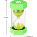 Miniatyrbild 1 av 4: Timglas Timer Färg Timglas Kök Timer, Visuell Hjälpmedel för Spel, Matlagning och Träning (3 Minuter i Grönt)